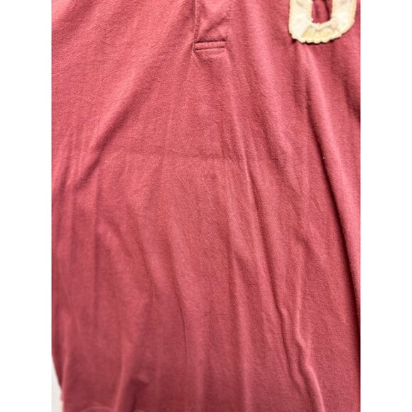 Old Navy Varsity 8 Short Sleeve Polo Slim Fit Maroon Size XL - Picture 8 of 9